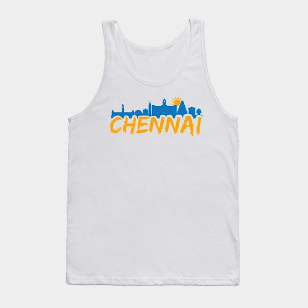 I love Madras Chennai Tamil Language Quote Tank Top by alltheprints